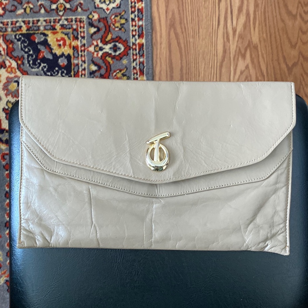 Teek Orr Envelope Clutch Taupe